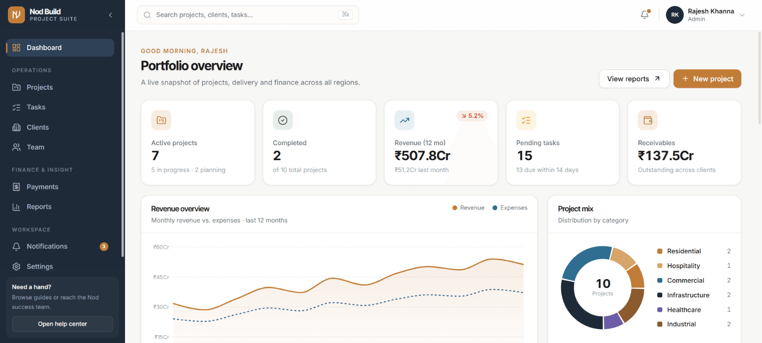 ConstructionOS — screenshot