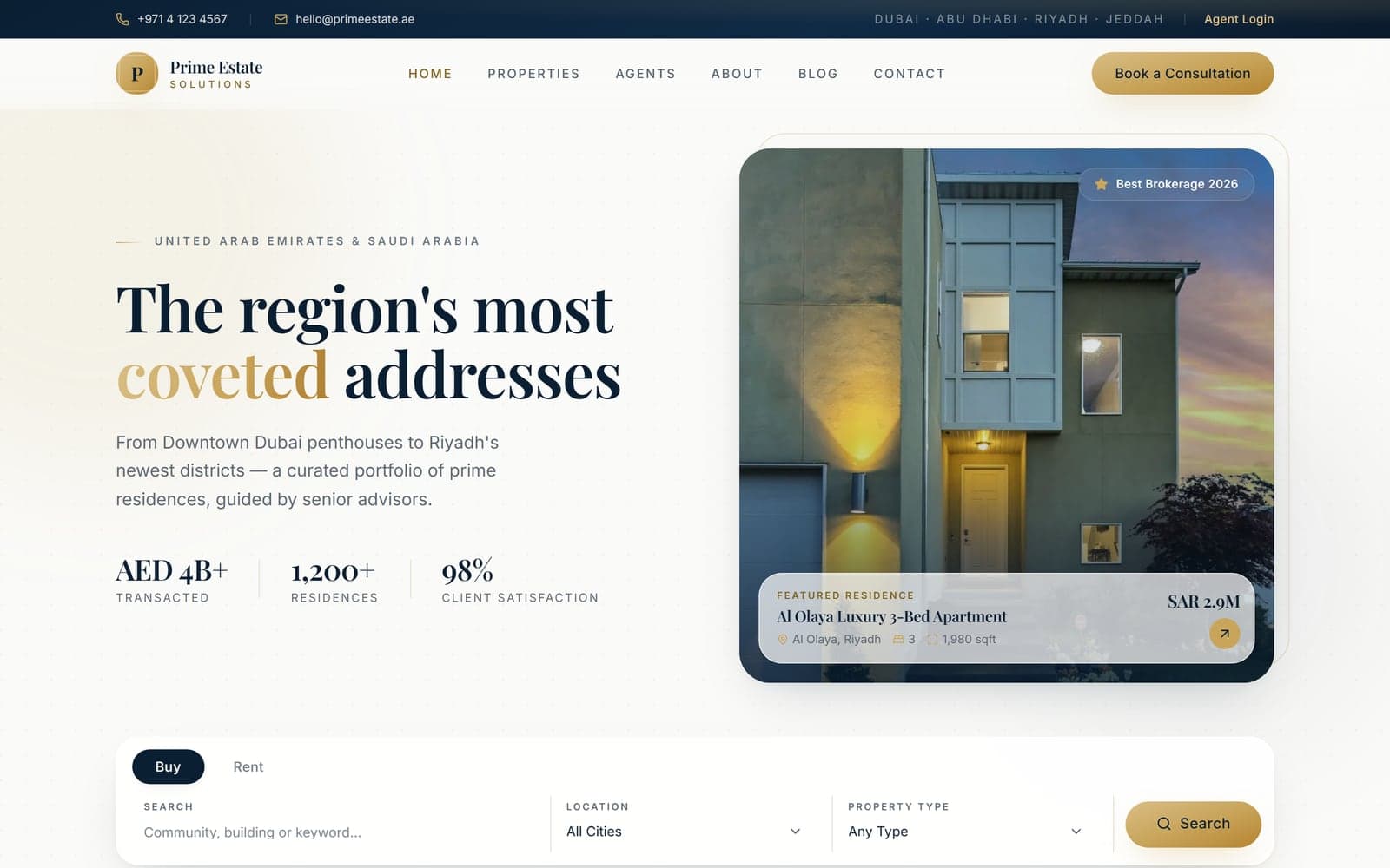 Prime Estate Solutions — screenshot